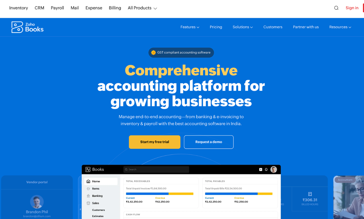 Behind the Build (TNT Combat Lab): What It Really Takes to Create Something From Nothing 6 Screenshot fo Zoho books - an accounting software