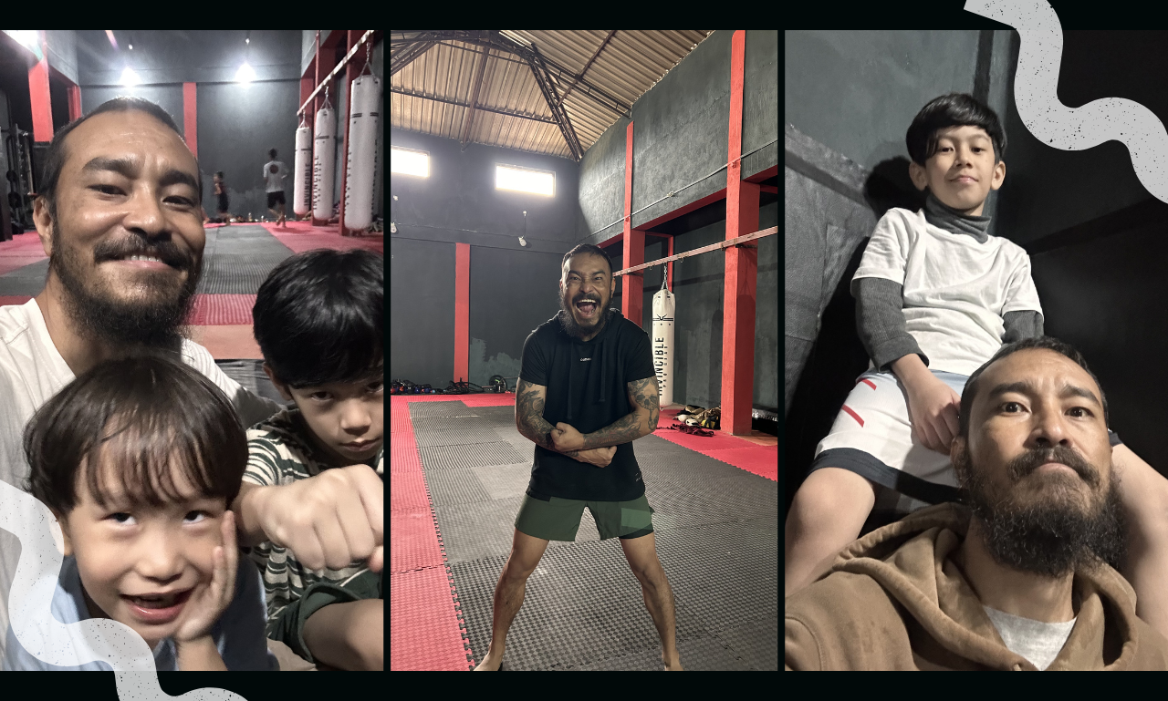 Behind the Build (TNT Combat Lab): What It Really Takes to Create Something From Nothing 7 In the gym - TNT Combat Lab with my boys.